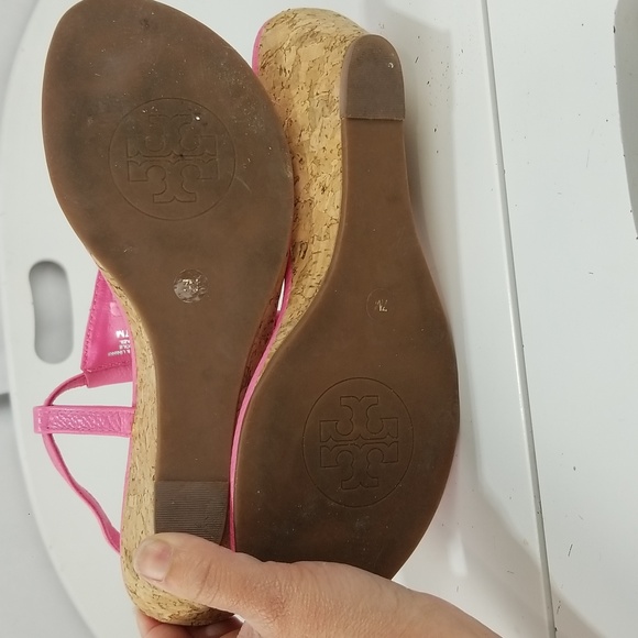 Tory Burch Pink Wedge Sandal - Picture 12 of 14